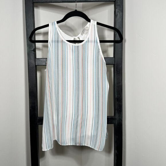 LOFT Outlet Petite Striped Tank Top – Multicolor Vertical Stripe - Picture 1 of 5